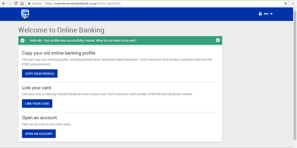 Step 4 Registering for new Online Banking