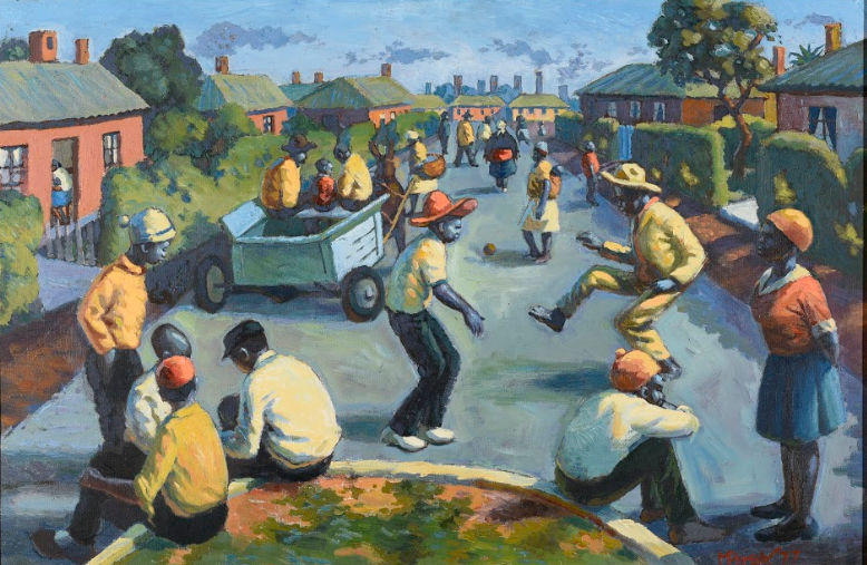 George Pemba, New Brighton, Port Elizabeth ( 1960 / Oil on Canvas)
