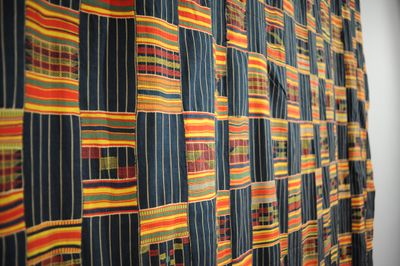 Artist Unrecorded. Asante (Ashanti). Ghana. Kente. Undated. Silk / Rayon. Standard Bank African Art Collection (Wits Art Museum) - Acquired 1997